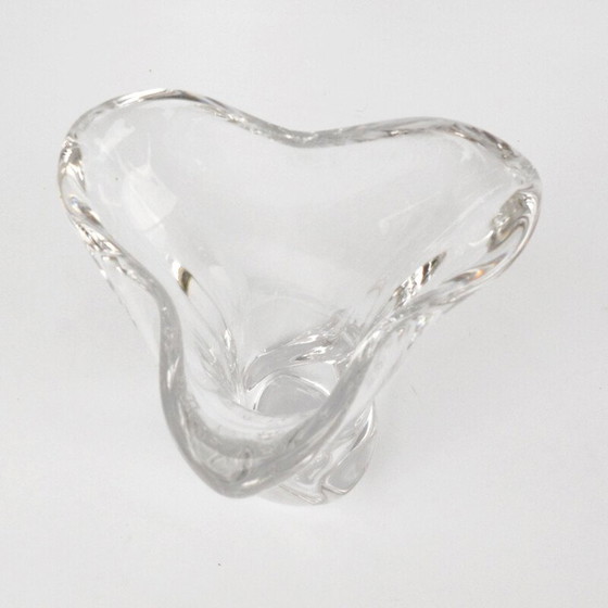 Image 1 of Vase vintage en cristal par Art Vannes, France 1970