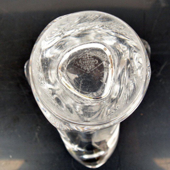 Image 1 of Vase vintage en cristal par Art Vannes, France 1970