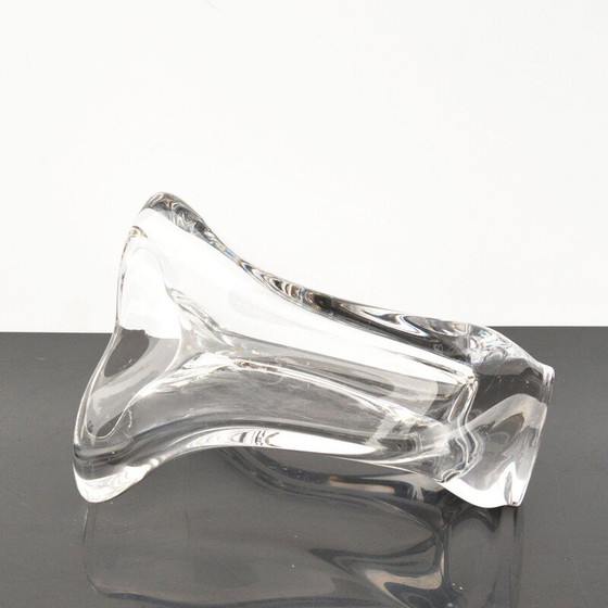 Image 1 of Vase vintage en cristal par Art Vannes, France 1970