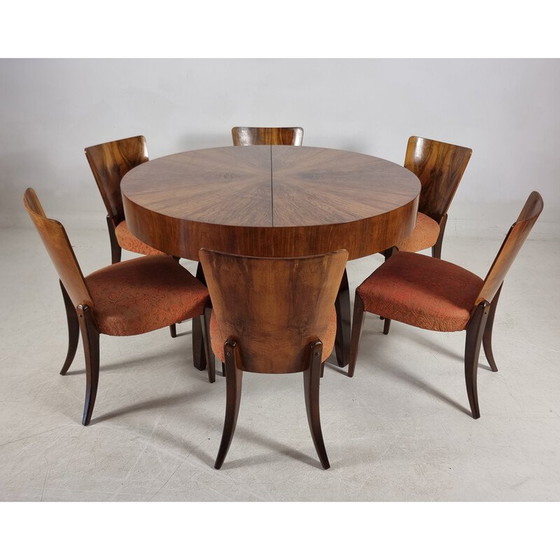 Image 1 of Ensemble de salle à manger vintage par Jindřich Halabala pour Up Zavody, République Tchèque 1940