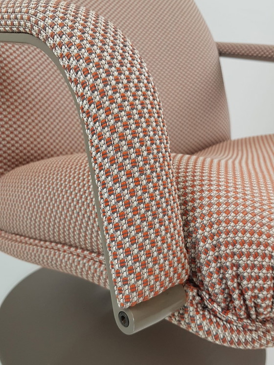 Image 1 of Artifort Rotary Armchair With Round Foot Newly Upholstered De Ploeg Fabric