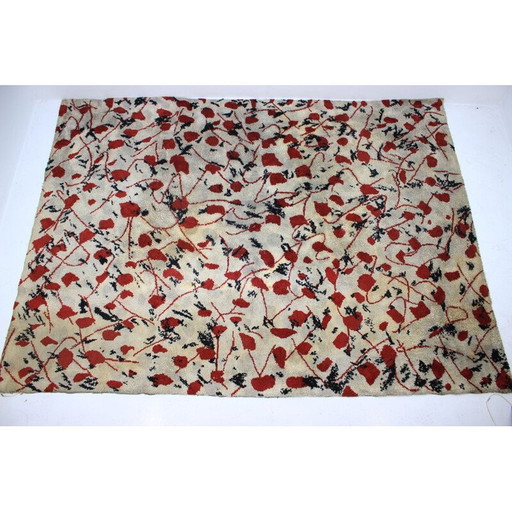 Tapis vintage multicolore en laine