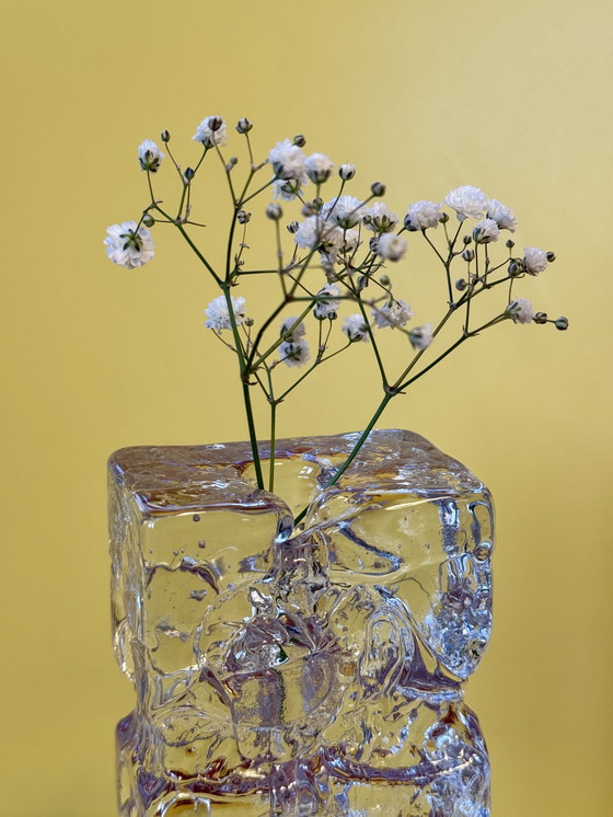 Image 1 of Vase Vintage Ingrid Glashütte Solifleur en cristal d'Allemagne de l'Ouest 1970