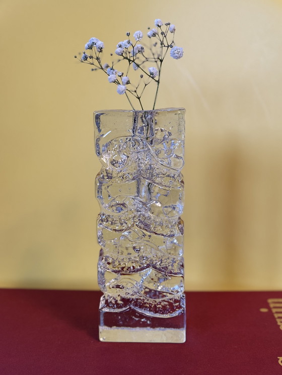 Image 1 of Vase Vintage Ingrid Glashütte Solifleur en cristal d'Allemagne de l'Ouest 1970