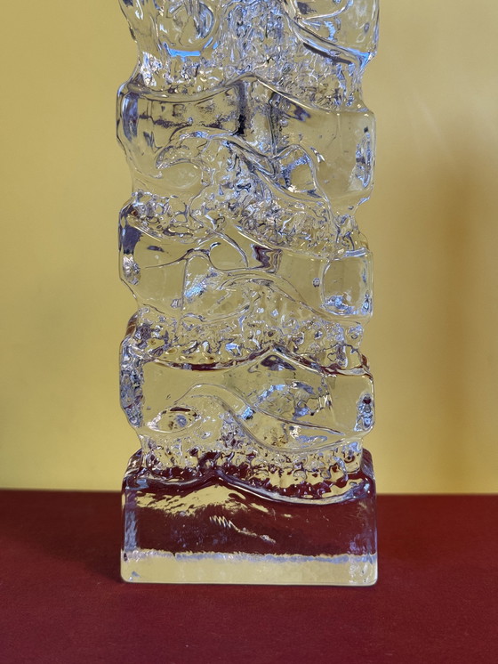 Image 1 of Vase Vintage Ingrid Glashütte Solifleur en cristal d'Allemagne de l'Ouest 1970