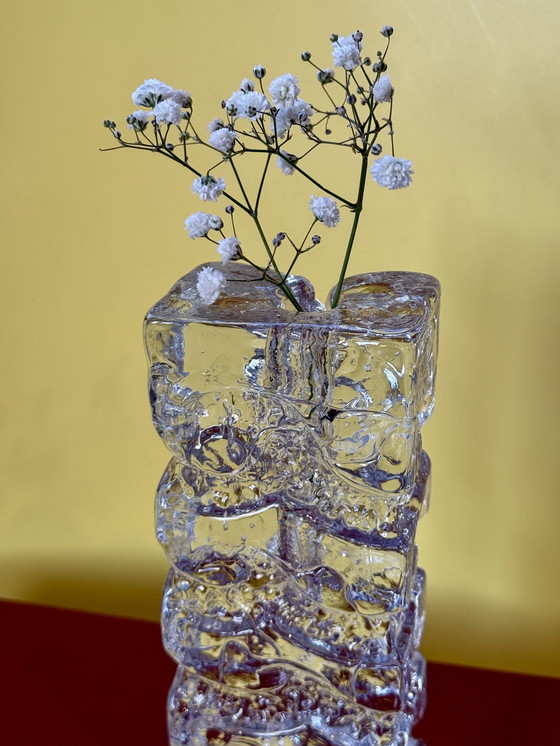 Image 1 of Vase Vintage Ingrid Glashütte Solifleur en cristal d'Allemagne de l'Ouest 1970