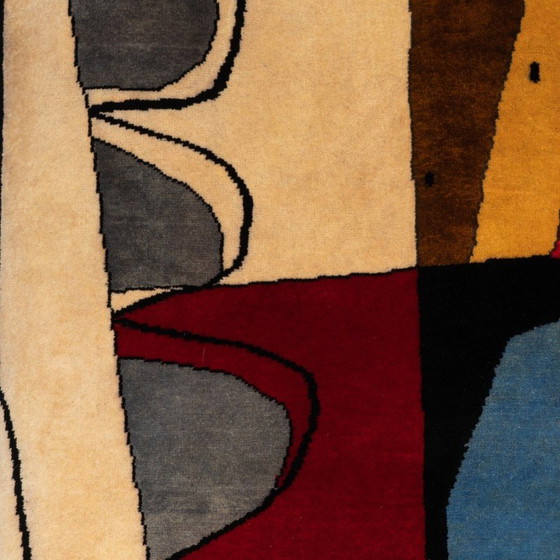 Image 1 of Tapis vintage "Taureau XIII" en laine mérinos par Corbusier, 1956
