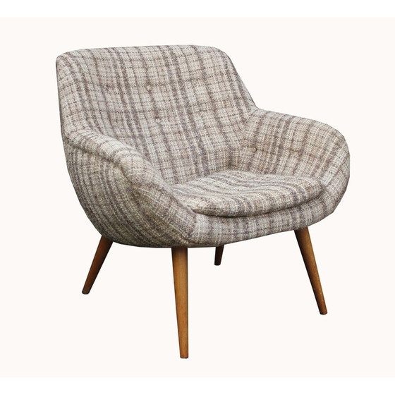 Image 1 of Chaise à boule vintage en beige-brun 1950