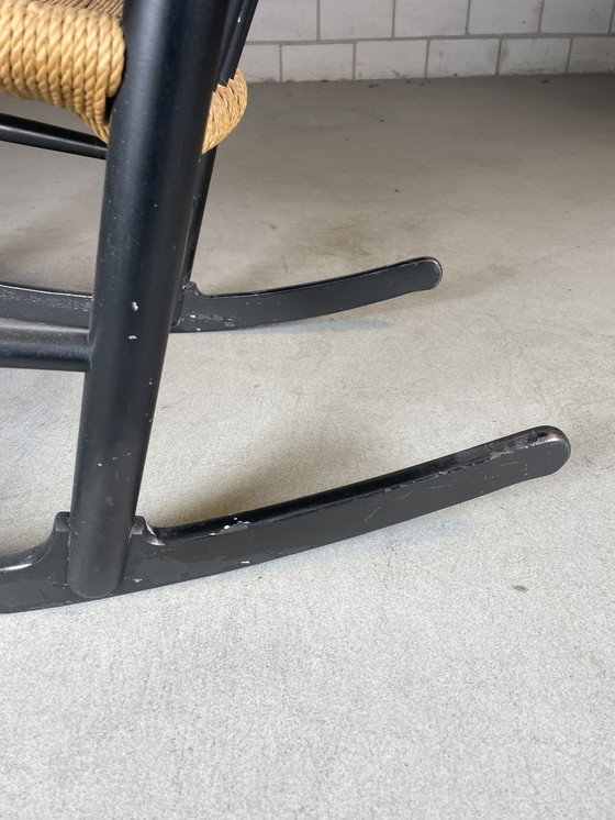 Image 1 of Fauteuil à bascule vintage J16 par Hans Wegner pour Fdb Möbler