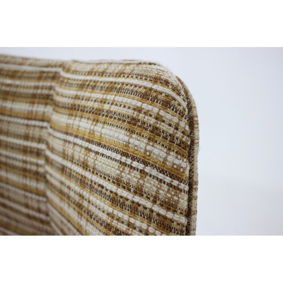 Image 1 of Fauteuil vintage en bois et tissu, Tchécoslovaquie années 1960