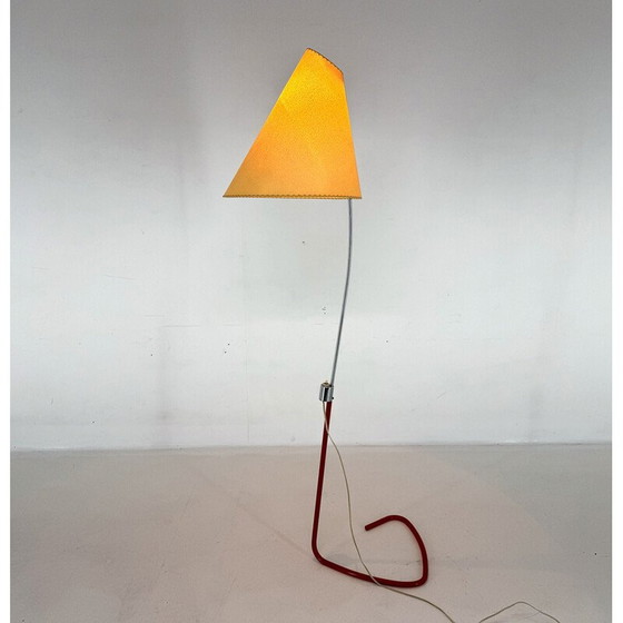 Image 1 of Lampadaire vintage en parchemin par Josef Hurka pour Napako, Tchécoslovaquie 1960