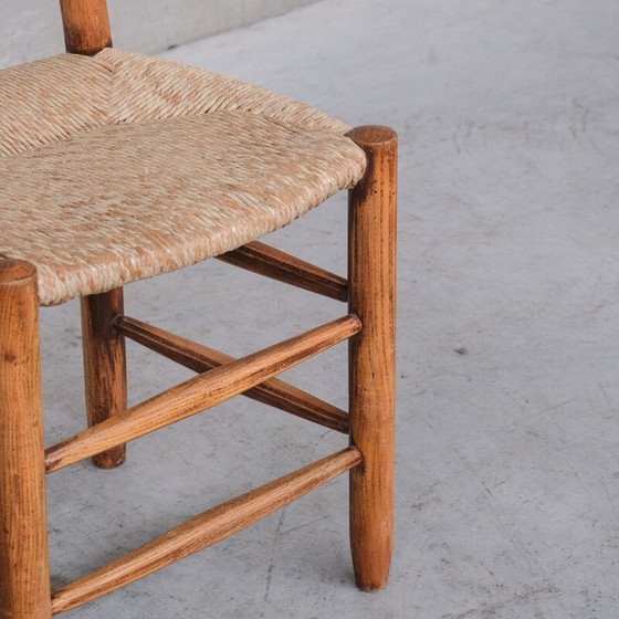 Image 1 of Ensemble de 7 chaises vintage "Bauche - 19" par Charlotte Perriand, France 1960