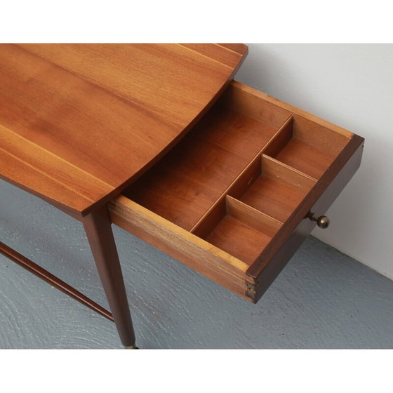 Image 1 of Table de couture vintage en noyer, années 1950