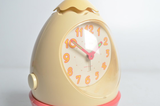 Image 1 of Horloge Vintage 80's Egg Clock By Rhythm