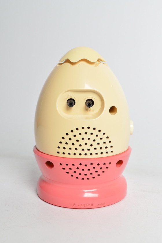 Image 1 of Horloge Vintage 80's Egg Clock By Rhythm