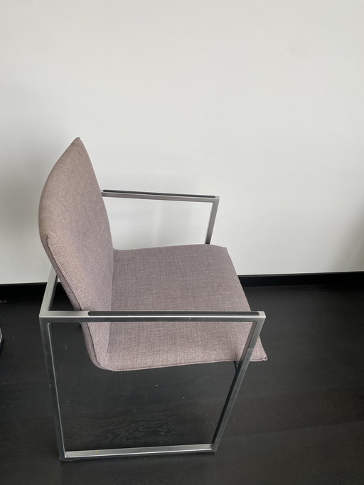 4X Arco Chaises de salle à manger en tissu Kvadrat