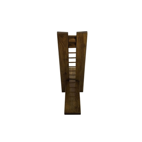 Image 1 of Fauteuil africaniste vintage en bois d'orme par Marcel Ramond, 1980