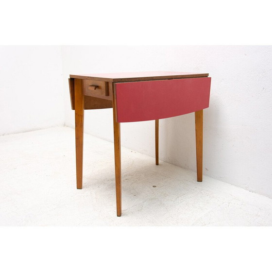 Image 1 of Table de salle à manger réglable du milieu du siècle par la société Mier Topolčany, Tchécoslovaquie 1960.