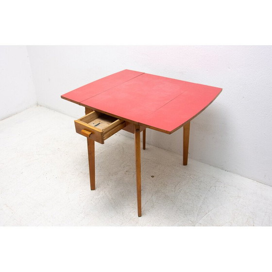 Image 1 of Table de salle à manger réglable du milieu du siècle par la société Mier Topolčany, Tchécoslovaquie 1960.