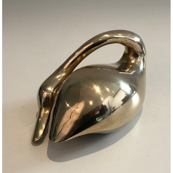 Image 1 of Canard décoratif en laiton, 1970
