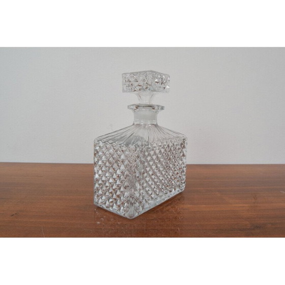 Image 1 of Carafe en cristal vintage, Tchécoslovaquie 1950