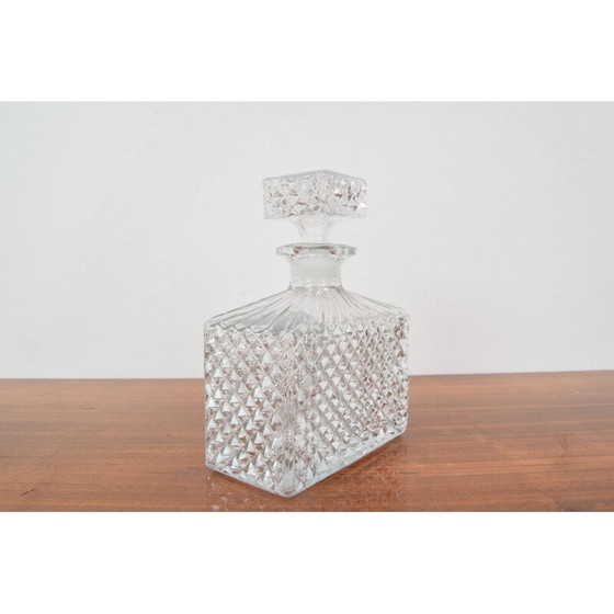 Image 1 of Carafe en cristal vintage, Tchécoslovaquie 1950
