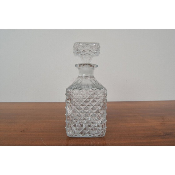 Image 1 of Carafe en cristal vintage, Tchécoslovaquie 1950