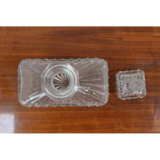 Image 1 of Carafe en cristal vintage, Tchécoslovaquie 1950