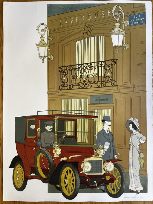  Denis Paul Noyer, Lithographie signée - Laperouse Restaurant