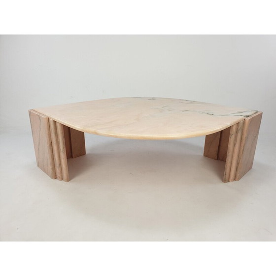 Image 1 of Table basse vintage en marbre, Italie 1980