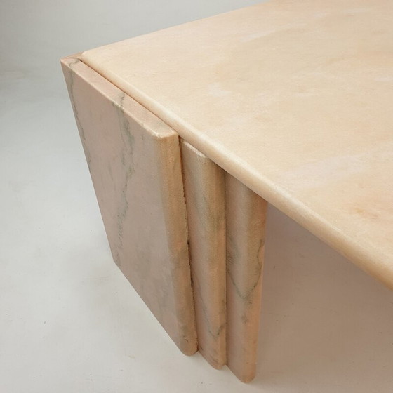 Image 1 of Table basse vintage en marbre, Italie 1980