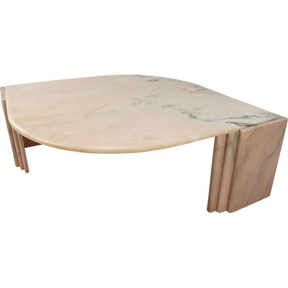 Image 1 of Table basse vintage en marbre, Italie 1980