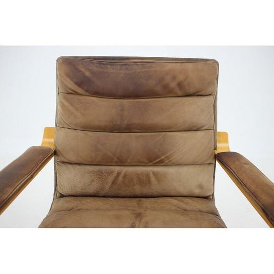 Image 1 of Fauteuil vintage en cuir "Contino" par Yngve Ekström, Suède 1970
