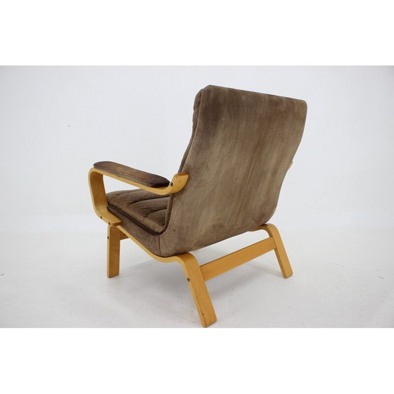 Image 1 of Fauteuil vintage en cuir "Contino" par Yngve Ekström, Suède 1970