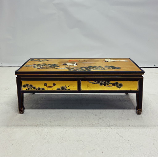 Table basse chinoise en or