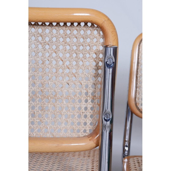 Image 1 of Ensemble de 4 chaises Bauhaus vintage, Italie années 1960
