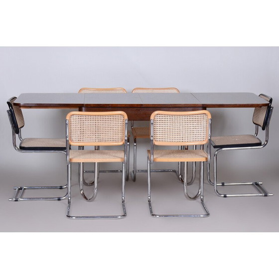 Image 1 of Ensemble de 4 chaises Bauhaus vintage, Italie années 1960