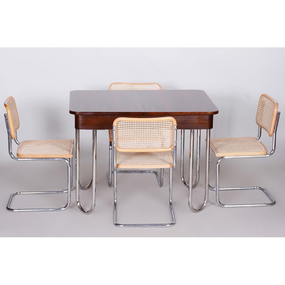 Image 1 of Ensemble de 4 chaises Bauhaus vintage, Italie années 1960