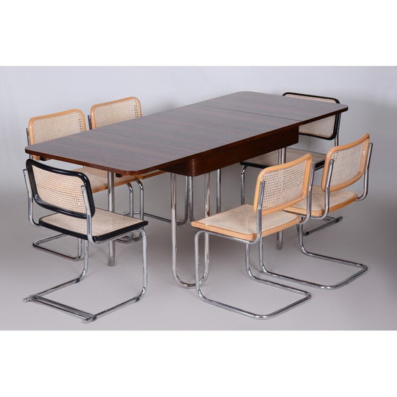 Image 1 of Ensemble de 4 chaises Bauhaus vintage, Italie années 1960