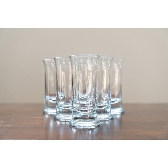 Image 1 of Lot de 6 verres à liqueur en cristal vintage Riviera Vodka, Italie 1970