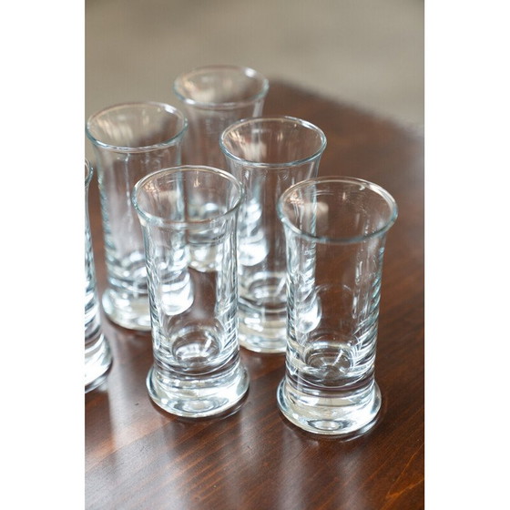 Image 1 of Lot de 6 verres à liqueur en cristal vintage Riviera Vodka, Italie 1970