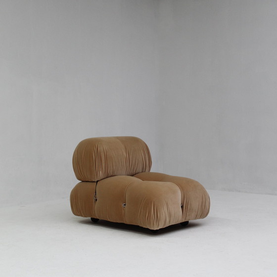 Image 1 of Ensemble de 5 pièces Camaleonda en velours rose/beige par Mario Bellini pour B&B Italia