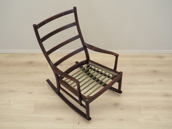 Image 1 of Chaise à bascule en hêtre, Design danois, 1980S, Production : Danemark