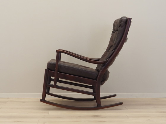 Image 1 of Chaise à bascule en hêtre, Design danois, 1980S, Production : Danemark