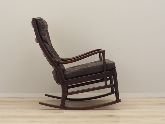 Image 1 of Chaise à bascule en hêtre, Design danois, 1980S, Production : Danemark