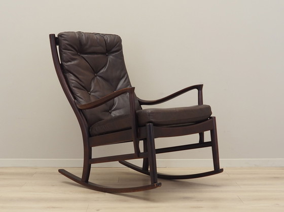 Image 1 of Chaise à bascule en hêtre, Design danois, 1980S, Production : Danemark