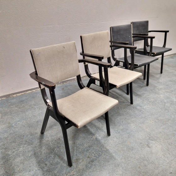 Image 1 of Stako 4 chaises de salle à manger vintage 1950s