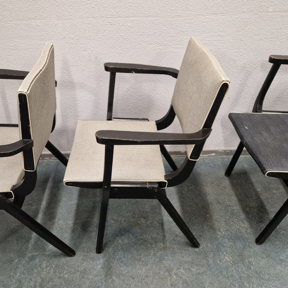 Image 1 of Stako 4 chaises de salle à manger vintage 1950s