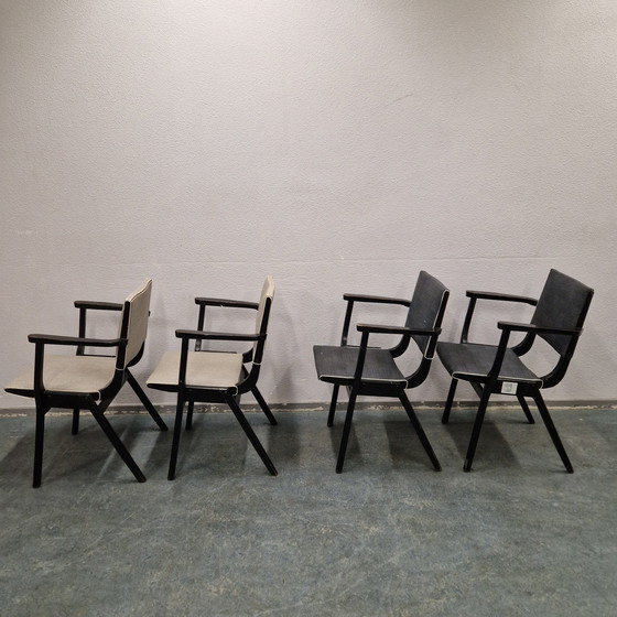 Image 1 of Stako 4 chaises de salle à manger vintage 1950s