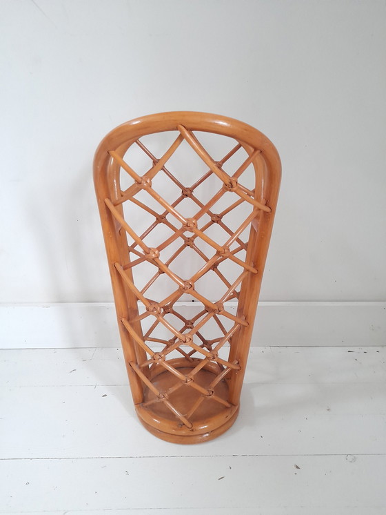 Image 1 of Porte-Parapluie Vintage En Rotin